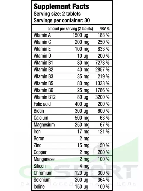 Витамины для женщин BioTechUSA Multivitamin for Women 60 таблеток Витамины для женщин BioTechUSA Multivitamin for Women 60 таблеток