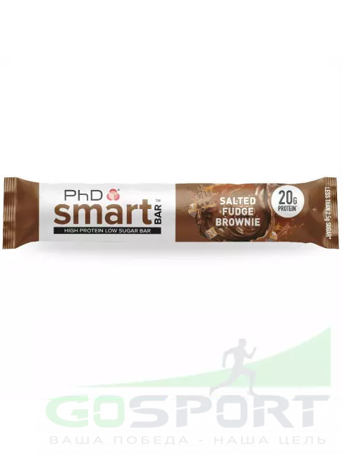 Протеиновый батончик PhD Nutrition Smart Bar 64 г, Солёный Брауни