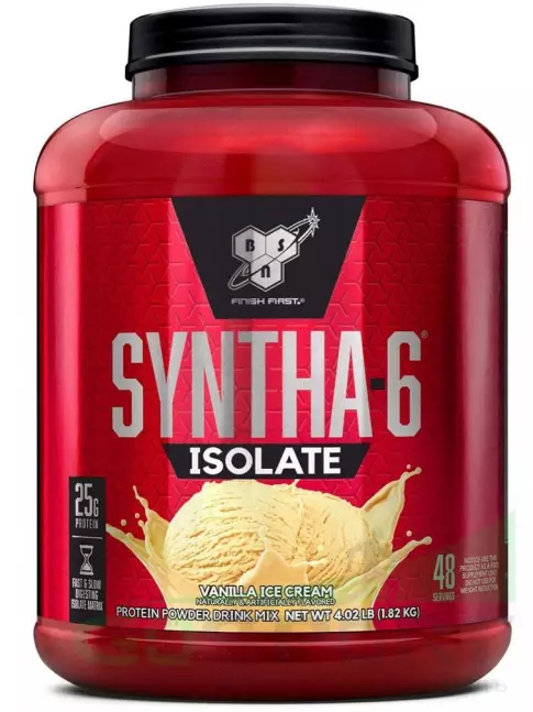 Изолят протеина BSN SYNTHA-6 ISOLATE 1820 г / 4.02 LB, Ванильно-молочный коктейль Изолят протеина BSN SYNTHA-6 ISOLATE 1820 г / 4.02 LB, Ванильно-молочный коктейль