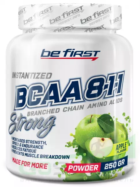 BCAA 8:1:1 Be First BCAA 8:1:1 Instantized powder 250 г, Яблоко BCAA 8:1:1 Be First BCAA 8:1:1 Instantized powder 250 г, Яблоко