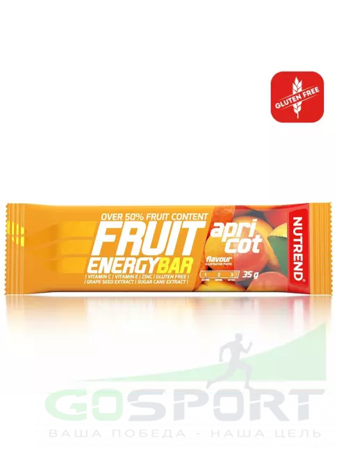 Энергетический батончик NUTREND FRUIT ENERGY BAR 35 г, Абрикос