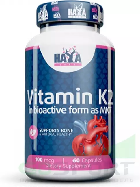 Витамин K Haya Labs Vitamin K-2 60 капсул