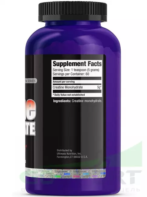 Микронизированный креатин Ultimate Nutrition 100% Micronized Creatine Monohydrate 300 г Микронизированный креатин Ultimate Nutrition 100% Micronized Creatine Monohydrate 300 г