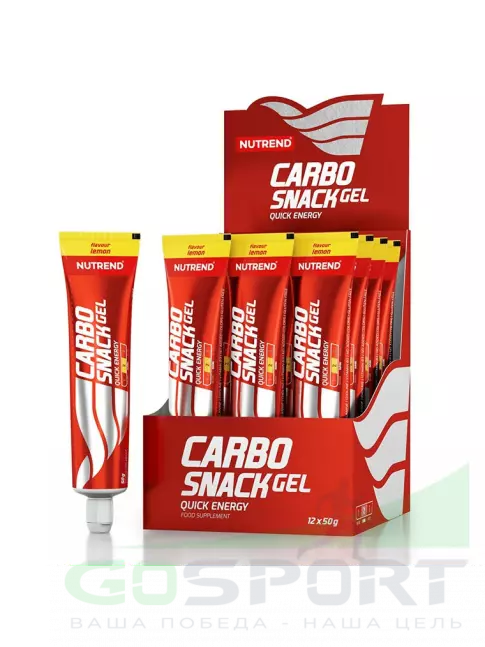 Гель питьевой NUTREND 12x50 Carbosnack туба 12 шт x 50 г, Лимон Гель питьевой NUTREND 12x50 Carbosnack туба 12 шт x 50 г, Лимон