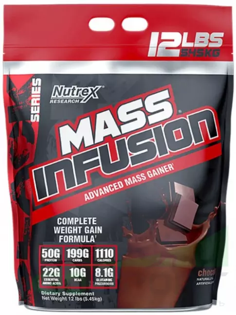 Гейнер Nutrex MASS INFUSION 5455 г, Шоколад Гейнер Nutrex MASS INFUSION 5455 г, Шоколад