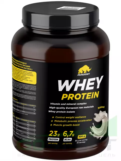 Сывороточный протеин PRIMEKRAFT Whey Protein 900 г, Натуральный Сывороточный протеин PRIMEKRAFT Whey Protein 900 г, Натуральный
