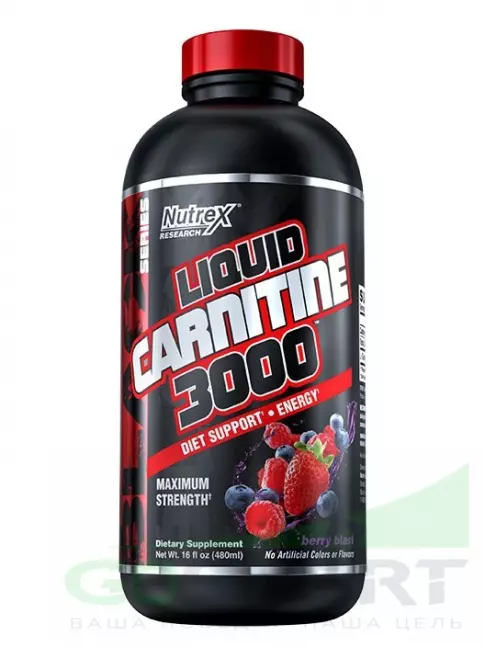 L-Карнитин жидкий Nutrex Liquid Carnitine 3000 480 мл, Ягодный Взрыв L-Карнитин жидкий Nutrex Liquid Carnitine 3000 480 мл, Ягодный Взрыв