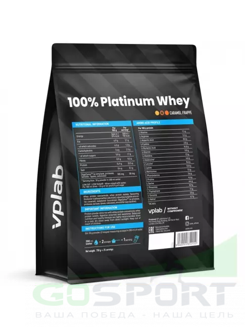 Комплексный протеин VP Laboratory 100% PLATINUM WHEY 750 г, Карамельный Фраппе Комплексный протеин VP Laboratory 100% PLATINUM WHEY 750 г, Карамельный Фраппе