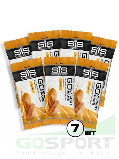 Энергетический батончик SCIENCE IN SPORT (SiS) GO Energy Bake 7 x 50 г, Апельсин Энергетический батончик SCIENCE IN SPORT (SiS) GO Energy Bake 7 x 50 г, Апельсин