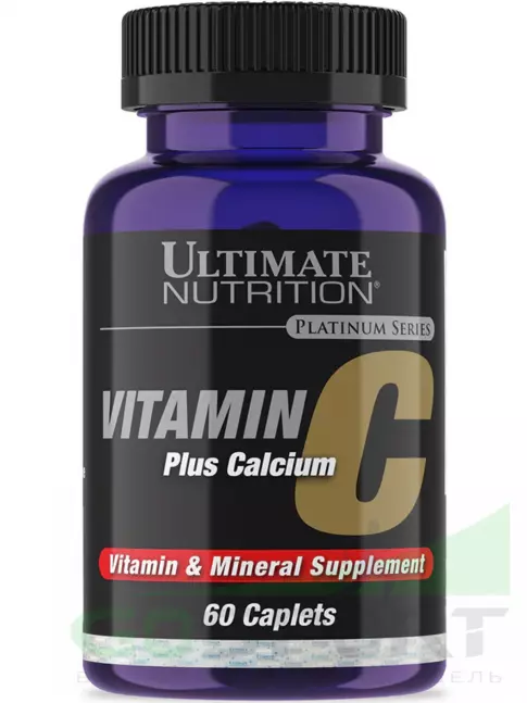 Витамин C Ultimate Nutrition VITAMIN C PLUS CALCIUM 60 таблеток Витамин C Ultimate Nutrition VITAMIN C PLUS CALCIUM 60 таблеток