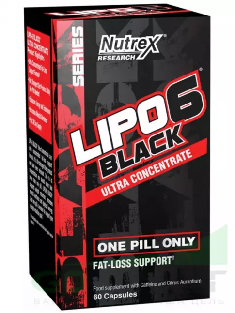 Ускорение метаболизма Nutrex Lipo-6 Black Fat-Loss Support 60 капсул Ускорение метаболизма Nutrex Lipo-6 Black Fat-Loss Support 60 капсул