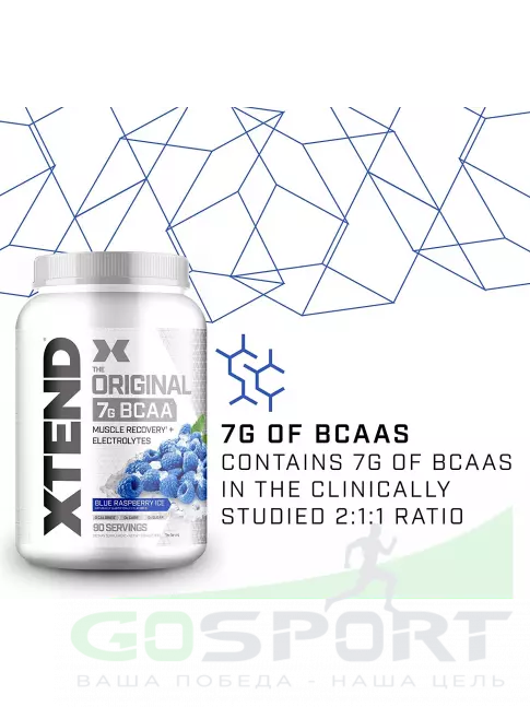 BCAA Xtend Xtend Original 2:1:1 1194 г, Ледяная голубая малина BCAA Xtend Xtend Original 2:1:1 1194 г, Ледяная голубая малина