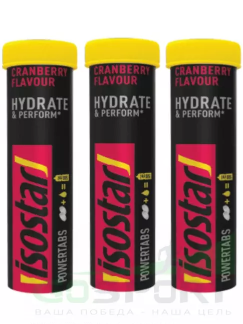 Изотоник Isostar Powertabs 3 х 10 таблеток, Клюква