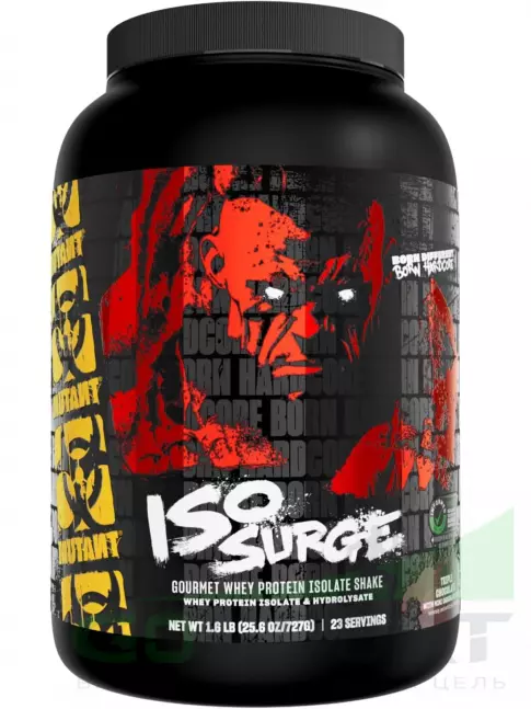 Изолят протеина Mutant Iso Surge 727 г, Тройной шоколад Изолят протеина Mutant Iso Surge 727 г, Тройной шоколад