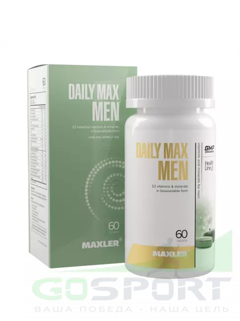 Витамины для мужчин MAXLER Daily Max Men 60 таблеток Витамины для мужчин MAXLER Daily Max Men 60 таблеток