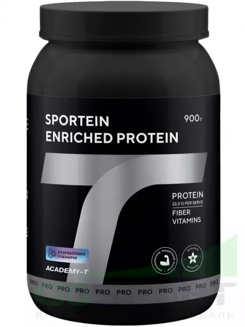 Сывороточный протеин Академия-Т Sportein Enriched Protein 900 г, Ваниль Сывороточный протеин Академия-Т Sportein Enriched Protein 900 г, Ваниль