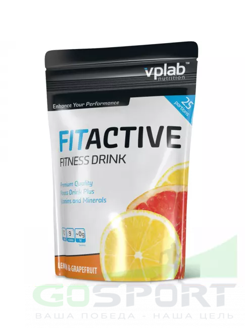 Изотоник VP Laboratory Fit Active 500 г, Лимон-грейпфрут Изотоник VP Laboratory Fit Active 500 г, Лимон-грейпфрут