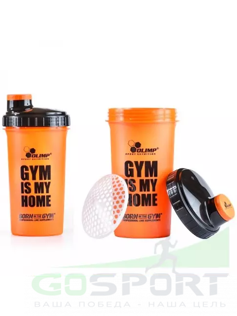 Шейкер 800 мл OLIMP Шейкер 700 мл GYM IS MY HOME 700 мл, Оранжевый Шейкер 800 мл OLIMP Шейкер 700 мл GYM IS MY HOME 700 мл, Оранжевый