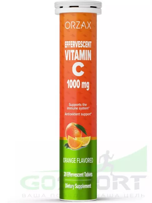 Витамин C Orzax Vitamin C 1000 mg Effervescent 20 шипучих таблеток Витамин C Orzax Vitamin C 1000 mg Effervescent 20 шипучих таблеток