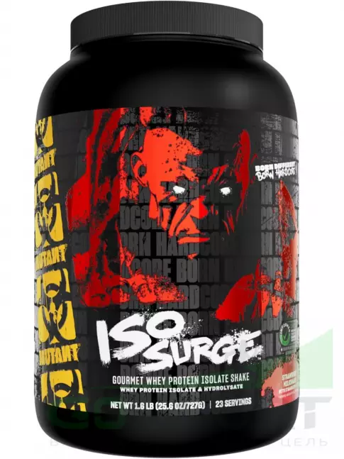 Изолят протеина Mutant Iso Surge 727 г, Молочный коктейль с клубникой