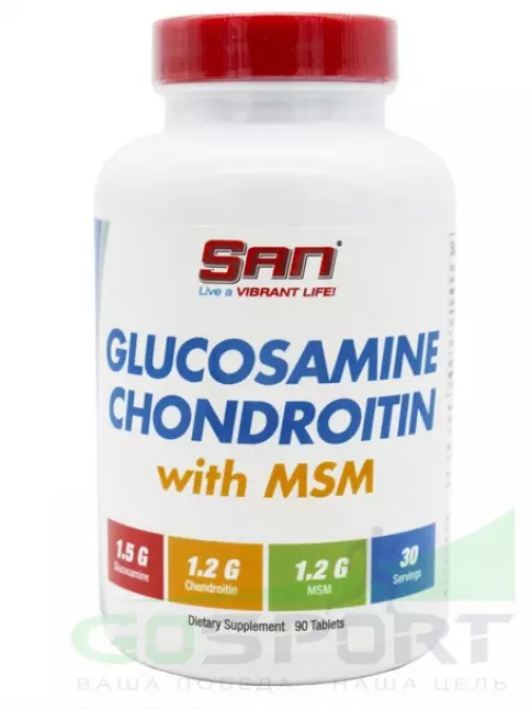 Глюкозамин хондроитин SAN Glucosamine-Chondroitin-MSM 90 таблеток
