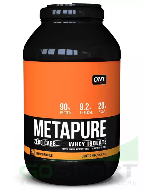 Изолят протеина QNT METAPURE ZERO CARB 2000 г, Тирамису Изолят протеина QNT METAPURE ZERO CARB 2000 г, Тирамису