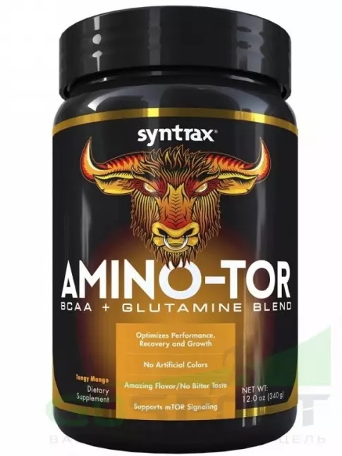 BCAA SYNTRAX Amino-TOR BCAA + Glutamine Bland 340 г, Острый манго