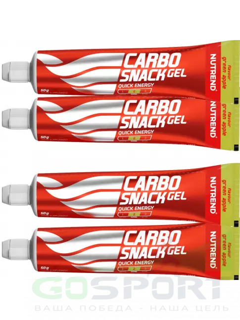 Гель питьевой NUTREND Carbosnack туба 4 шт x 50 г, Зеленое яблоко Гель питьевой NUTREND Carbosnack туба 4 шт x 50 г, Зеленое яблоко
