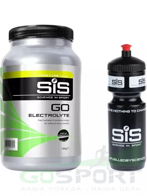 Изотоник SCIENCE IN SPORT (SiS) GO Electrolyte + Бутылочка черная Лимон-лайм №3 Изотоник SCIENCE IN SPORT (SiS) GO Electrolyte + Бутылочка черная Лимон-лайм №3