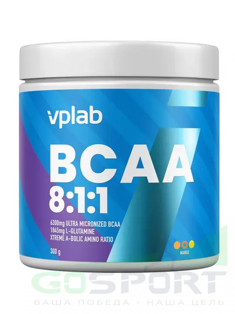 BCAA 8:1:1 VP Laboratory BCAA 8:1:1 300 гр, Манго BCAA 8:1:1 VP Laboratory BCAA 8:1:1 300 гр, Манго