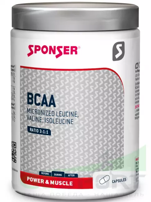 BCAA 3:1:1 SPONSER BCAA 3:1:1 350 капсул BCAA 3:1:1 SPONSER BCAA 3:1:1 350 капсул