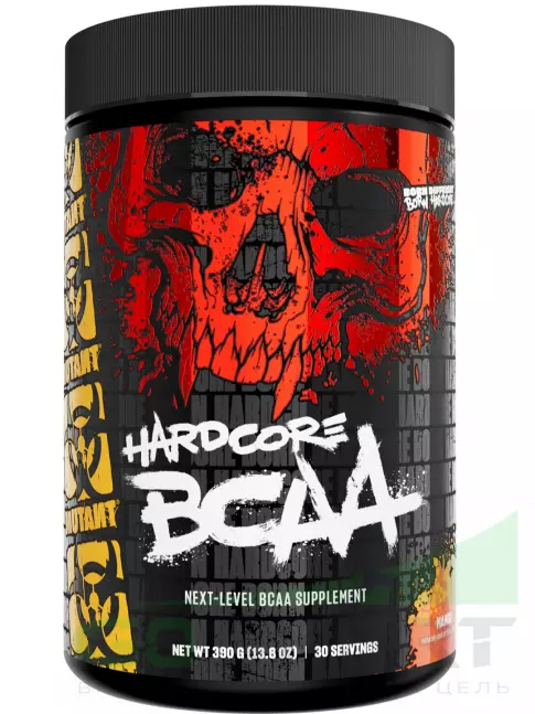 BCAA Mutant HARDCORE BCAA 390 г, Манго BCAA Mutant HARDCORE BCAA 390 г, Манго