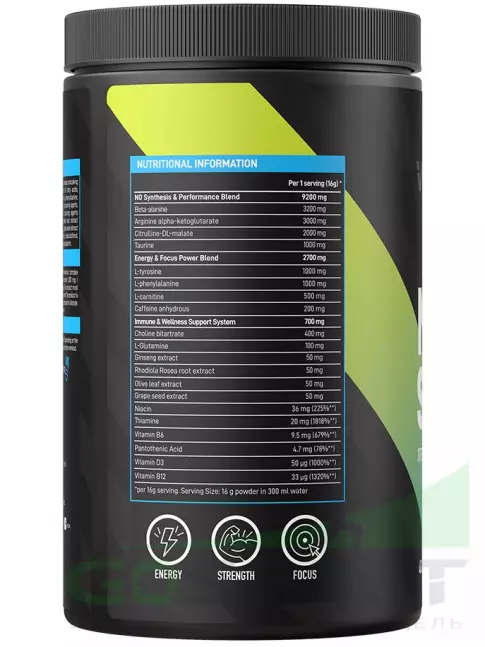 Предтреник в порошке VP Laboratory NOX Starter 400 г, Фруктовый пунш