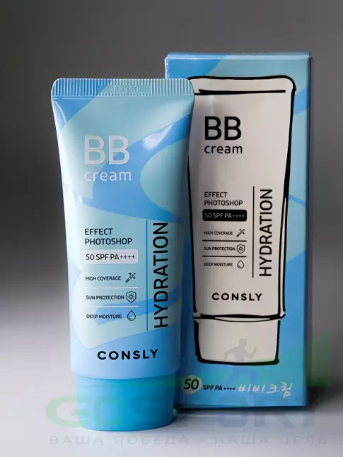 BB-кремы CONSLY BB крем PHOTOSHOP Hyaluronic acid + Niacinamide Moisturizing BB cream 50 мл BB-кремы CONSLY BB крем PHOTOSHOP Hyaluronic acid + Niacinamide Moisturizing BB cream 50 мл