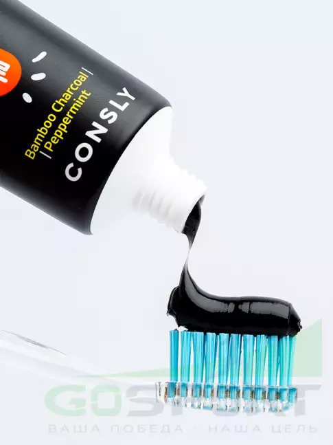 Зубные пасты и ополаскиватели CONSLY Clean&Fresh Bamboo Charcoal & Peppermint Gel Toothpaste 105 г Зубные пасты и ополаскиватели CONSLY Clean&Fresh Bamboo Charcoal & Peppermint Gel Toothpaste 105 г