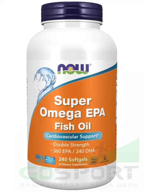 Омега-3 NOW Foods Super Omega EPA 240 гелевые капсулы