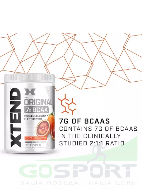 BCAA Xtend BCAA Xtend (EU) 398-431 г, Красный апельсин BCAA Xtend BCAA Xtend (EU) 398-431 г, Красный апельсин