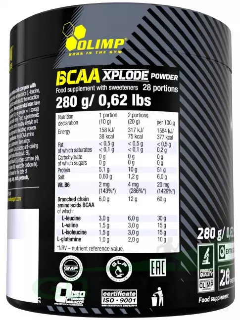 BCAA OLIMP BCAA Xplode Powder 280 г, Фруктовый пунш BCAA OLIMP BCAA Xplode Powder 280 г, Фруктовый пунш