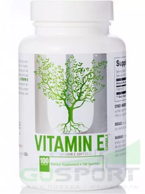 Витамин E UNIVERSAL NUTRITION Vitamin E Formula 400 IU 100 капсул Витамин E UNIVERSAL NUTRITION Vitamin E Formula 400 IU 100 капсул