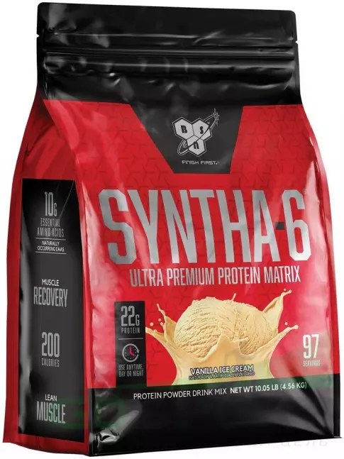 Комплексный протеин BSN SYNTHA-6 4560 г, Ванильное мороженное Комплексный протеин BSN SYNTHA-6 4560 г, Ванильное мороженное