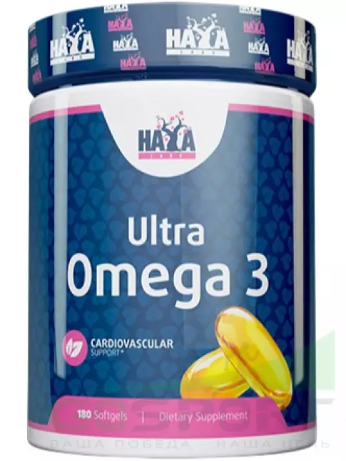 Омега-3 Haya Labs Ultra Omega 3 750 mg 180 гелевых капсул Омега-3 Haya Labs Ultra Omega 3 750 mg 180 гелевых капсул