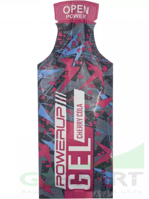 Энергетический гель питьевой Powerup Gel Энергетический 10 x 35 г, Вишневая кола Энергетический гель питьевой Powerup Gel Энергетический 10 x 35 г, Вишневая кола