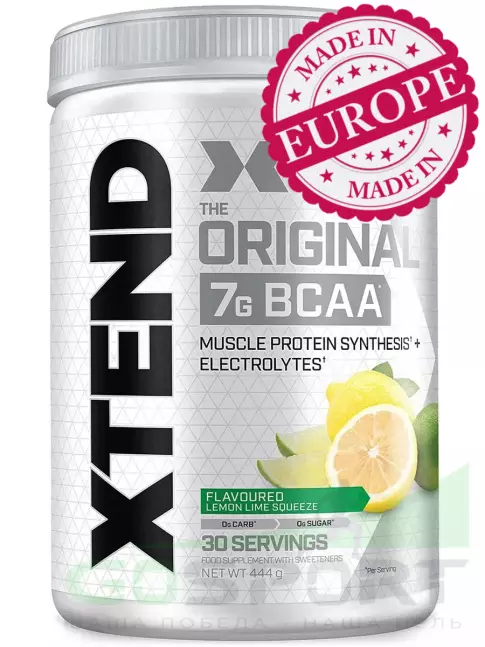 BCAA Xtend Original (EU) 444 г, Лимон-лайм BCAA Xtend Original (EU) 444 г, Лимон-лайм