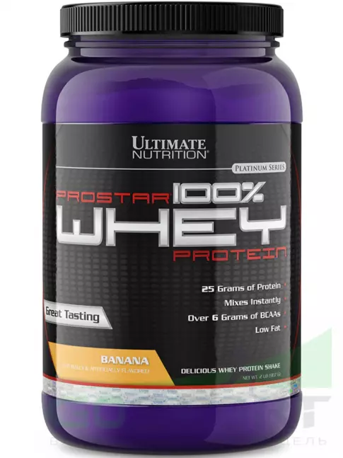 Сывороточный протеин Ultimate Nutrition Prostar Whey 907 г, Банан Сывороточный протеин Ultimate Nutrition Prostar Whey 907 г, Банан