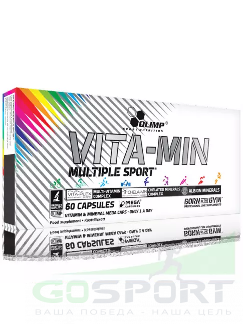 Витаминный комплекс OLIMP VITA-MIN MULTIPLE SPORT MEGA CAPS 60 капсул, Нейтральный