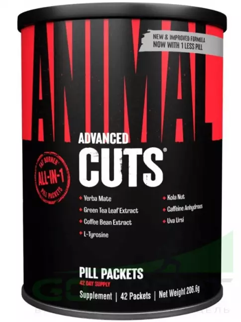 Термогеник UNIVERSAL NUTRITION ANIMAL CUTS 42 пакетика Термогеник UNIVERSAL NUTRITION ANIMAL CUTS 42 пакетика