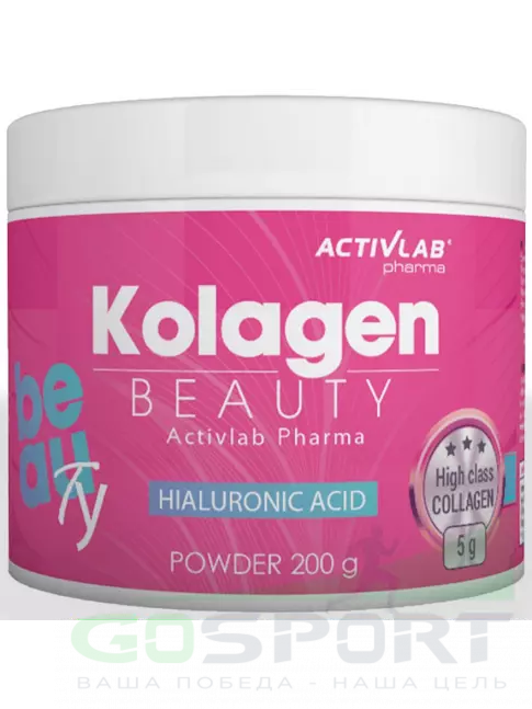 Коллаген гидролизованный ActivLab Collagen Beauty 200 г, Малина-клубника Коллаген гидролизованный ActivLab Collagen Beauty 200 г, Малина-клубника