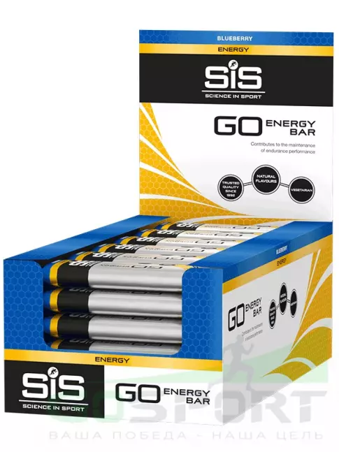 Энергетический батончик SCIENCE IN SPORT (SiS) GO Energy Mini Bar 30 x 40 г, Голубика Энергетический батончик SCIENCE IN SPORT (SiS) GO Energy Mini Bar 30 x 40 г, Голубика