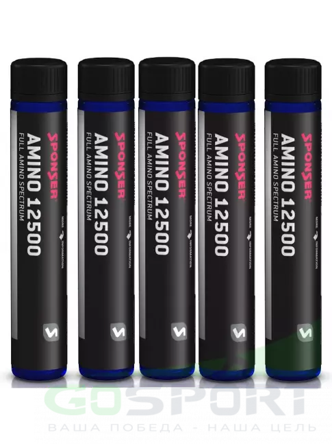 Жидкие аминокислоты SPONSER AMINO 12500 5 x 25 мл, Вишня Жидкие аминокислоты SPONSER AMINO 12500 5 x 25 мл, Вишня