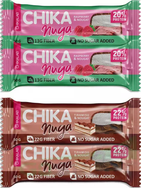 Протеиновый батончик Chikalab Батончик глазированный Chika nuga 4 x 50 г, Микс Протеиновый батончик Chikalab Батончик глазированный Chika nuga 4 x 50 г, Микс